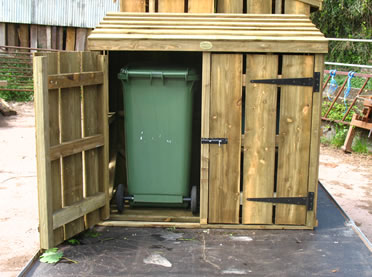 Wheelie Bin Stores and Recycling Box Stores