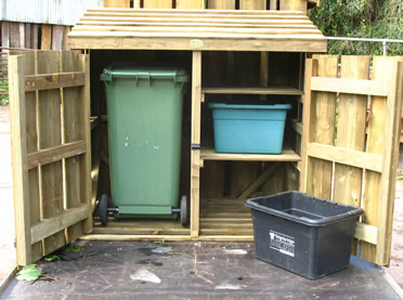 Wheelie Bin Stores and Recycling Box Stores