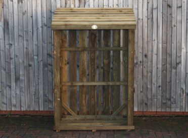 Single Bay Log Store Front