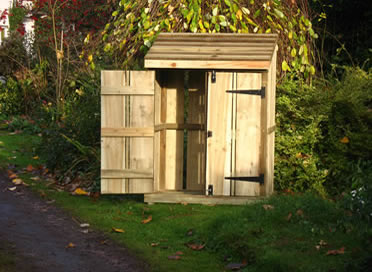 Log Store With Doors