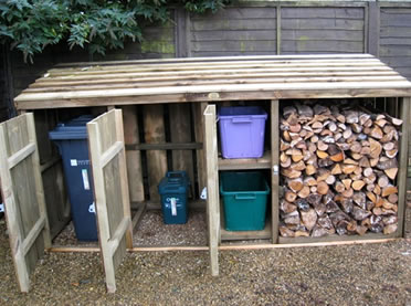 Wheelie Bin Store Combined Logstore
